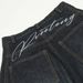 Washed Faded Jeans For Men Street Style Trendy Brand Ins Loose Wide-Leg Letter Embroidery Versatile Dad Pants_mkmklike.com