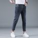 Women's High-Waisted Relaxed Fit Jeans - Stretchy Cotton Harlem Pants With Tapered Leg For Casual Comfort_mkmklike.com