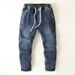 Men's Clothing early spring new velvet jeans men's slim trousers versatile casual pants loose and comfortable high elastic pants_mkmklike.com
