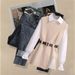 Women's Clothing Small autumn denim suit for women in early spring temperament flesh covering and age reducing shirt vest and pants_mkmklike.com