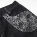 American High Street Wide-Leg Jeans With Patchwork Pockets, Unique Design, Stitched Topstitching, Slightly Flared Pants,_mkmklike.com