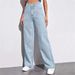 High Waist Wide Leg Jeans For Women: Flattering Straight Cut, Vintage Chic, Effortless Drape_mkmklike.com