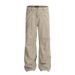Men's Streetwear Vintage Washed Straight Leg Denim Pants - High Waist, Loose Fit (Brown/Light Khaki, S-XXL)_mkmklike.com