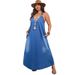 K Elegant Deep V-sleeveless Dress For Women's Clothing_mkmklike.com