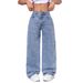 Cross-border European And American Bestseller, Ins-style Pearl Straight Loose Versatile Wide-leg Long Pants,_mkmklike.com