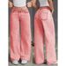 Women's Clothing New Jeans High Waist Straight Loose Casual Long Pants_mkmklike.com