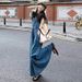 Age Reducing Slimming Suspender Denim For Women, Spring/Summer New Style Loose And Tall Long Skirt Blue Dress_mkmklike.com