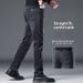 Pulse High-End Jeans Autumn And Winter Plus Velvet Korean Slim-Fit Straight-leg Stretch Casual Trousers 2025 New Fashion Men's_mkmklike.com