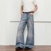 Men's Straight Leg Jeans Autumn Style American Retro Washed High Street Versatile Loose Fit Jeans Factory Direct Sales_mkmklike.com