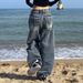 Women's Clothing Retro Style Jeans Women's Wide Leg Pants Old Ins Style Mopping Trousers_mkmklike.com