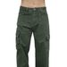 Men's Washed Green Cargo Jeans – Relaxed Fit, Multi-Pocket Utility Design, All-Season Comfort_mkmklike.com