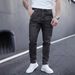 Men's Slim Fit Stretch Jeans – Washed Dark Grey Denim Pants With Mid-Rise & Tapered Leg (S-2xl, Comfort Flex Cotton Blend, Multi-Process Vintage Wash)_mkmklike.com