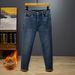 Autumn And Winter New Products, Fleece Thickened Jeans, Men's Fattened And Enlarged Size, Elastic Golden Velvet Warm Jeans, Men's Versatile_mkmklike.com