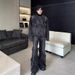 Men's Washed Distressed Denim Suit 2026 Trendy Two Piece Set Loose Fit Slightly Flared Pants And Jacket Spring Autumn Wear_mkmklike.com