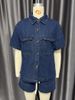 K European And American Retro Casual Loose Pocket Short-sleeved Shirt Shorts Denim Two-piece Set_mkmklike.com