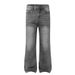 Men's Clothing Vintage Bootcut Light Gray Washed Denim Jeans For Men & Women | Retro Cleanfit Styling | High Waist Straight Leg Comfort Pants_mkmklike.com
