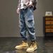 Men's Vintage Washed Cargo Pants – Retro Workwear Denim Joggers With Multi-Pockets (Sizes M-XXXL) Streetwear Utility Pants_mkmklike.com