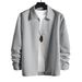 European And American Cross-Border Single-Breasted Jacquard Casual Jacket Patchwork Design Simple Solid Color_mkmklike.com