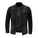 Pulse Pulse Venom Men's Denim European And American Casual Retro Plus Size Stand Collar Zipper Riding Motorccle Jacket_mkmklike.com