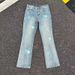 Men's Clothing Pure Replica Blue Flared Jeans Lightning Embroidered High Street Style Slim Fit Straight Leg Trousers_mkmklike.com