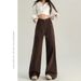 Maillard Style Fleece-Lined Straight Leg Jeans For Women – High Waist Loose Fit Winter Pants (S-2xl, Cotton Blend)_mkmklike.com