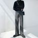 Nordmann Black Gray Jeans Men's Straight Leg Loose New American Retro High Street Versatile Cool Casual Long Pants_mkmklike.com