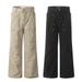 American Style Denim Cargo For Men Heavy Craft Stitching Design Sense Niche Loose Wide Leg Straight Long Pants Trendy_mkmklike.com