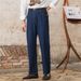 Men's Clothing British Autumn High Waisted Straight Leg Jeans For Men Washed High End Stylish Versatile Trousers_mkmklike.com