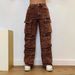 Women's High Waist Wide Leg Pants Rhinestone Embellished Icy Silk Trousers, Flowy Straight-Leg Palazzo Pants With Sheer Shimmer_mkmklike.com