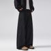 Men's Clothing & Archer0603 & American Retro Old Money Style Raw Denim Black Wide Leg Jeans Men's Cleanfit Floor Length Pants_mkmklike.com