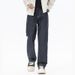 Cleanfit Autumn And Winter New Jeans Men's Fit Straight Loose Large Size Youth Middle Waist Tide Primary Color Does Not Fade_mkmklike.com
