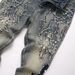 Men's Clothing Men's Stretch Flared Denim Jeans With Rhinestone & Embroidery - High Street Blue Disco Nightclub Skinny Jeans For Youth Fashion_mkmklike.com