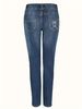K New Retro Embroidered Jeans, Fashionable And Trendy Casual Straight Leg Pants_mkmklike.com