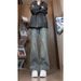Men's Trendy Deconstructed Patchwork Jeans Loose Straight Leg High Street Style Vibe Cool And Slimming Slightly Flared_mkmklike.com
