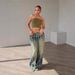 Women's Clothing Women's Denim Stitching Multi Layer Washing And Dyeing Stretch Denim Four Seasons Trousers_mkmklike.com