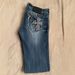 Women's Y2K Sexy Baby Jeans Cross Embroidered Design Low Rise Washed Flared Trousers European American Style_mkmklike.com