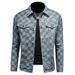 Loom 2025 Spring New Fashion Trend Korean Style Slim Fit European Denim Turn-Down Collar Jacket Men's Coat_mkmklike.com