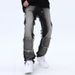 Nordmann European And American Retro Distressed High Niche Jeans For Men Loose Straight Hip Hop Street Stle Wide Leg Pants_mkmklike.com