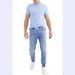 Foreign Trade Jogger Lace-Up Slim Fit Elastic Fashion Men's Jeans Size 29-36_mkmklike.com