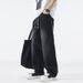 Classic Side-Stripe Jeans For Men - Washed Straight-Leg Fleece-Lined Winter Pants (Retro Wide-Leg Cotton Denim)_mkmklike.com