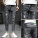 Men's Clothing Jeans Summer Thin Style Ripped Slim Fit Casual Summer Versatile Spring And Autumn Trousers_mkmklike.com