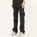 Nordmann American Style Functional Black Jeans For Men With Design Sense, Multi-Pocket Cargo Pan, Loose Straight-Leg Casual_mkmklike.com