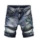 Men's Clothing Ripped Denim Shorts For Men Slim Fit Summer Five Point Style Trendy Versatile Clothing For Formal & Casual_mkmklike.com