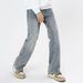 Nordmann Vintage Washed Retro Jeans For Men, Autumn Winter Style, Cool And Versatile Casual , American Style Loose Straight_mkmklike.com