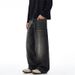 Punk Washed Vintage Wide-Leg Jeans Men's Scimitar Vibe Trendy Loose Fit Banana Pants_mkmklike.com