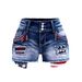 Women's Clothing New Half Pants Women's Ripped Mid Length Pants Elastic Washed Denim Shorts Women_mkmklike.com