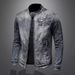 Loom European Turn-Down Collar Motorcycle Denim Jacket Personality Retro Slim Fit Fashion Top Men's Casual Coat Trendy_mkmklike.com