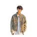 American Washed Gray Stand Up Collar Denim Jacket For Men In Spring And Autumn_mkmklike.com