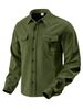 European And American Cross-Border Corduroy Single-Breasted Casual Sports Trend Pocket Jacket Men's Turn-Down_mkmklike.com