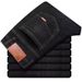 Men's Winter Workwear Jeans - 500g Heavyweight Stretch Relaxed Fit Straight Leg High Waist Casual Pants With Multiple Pockets_mkmklike.com